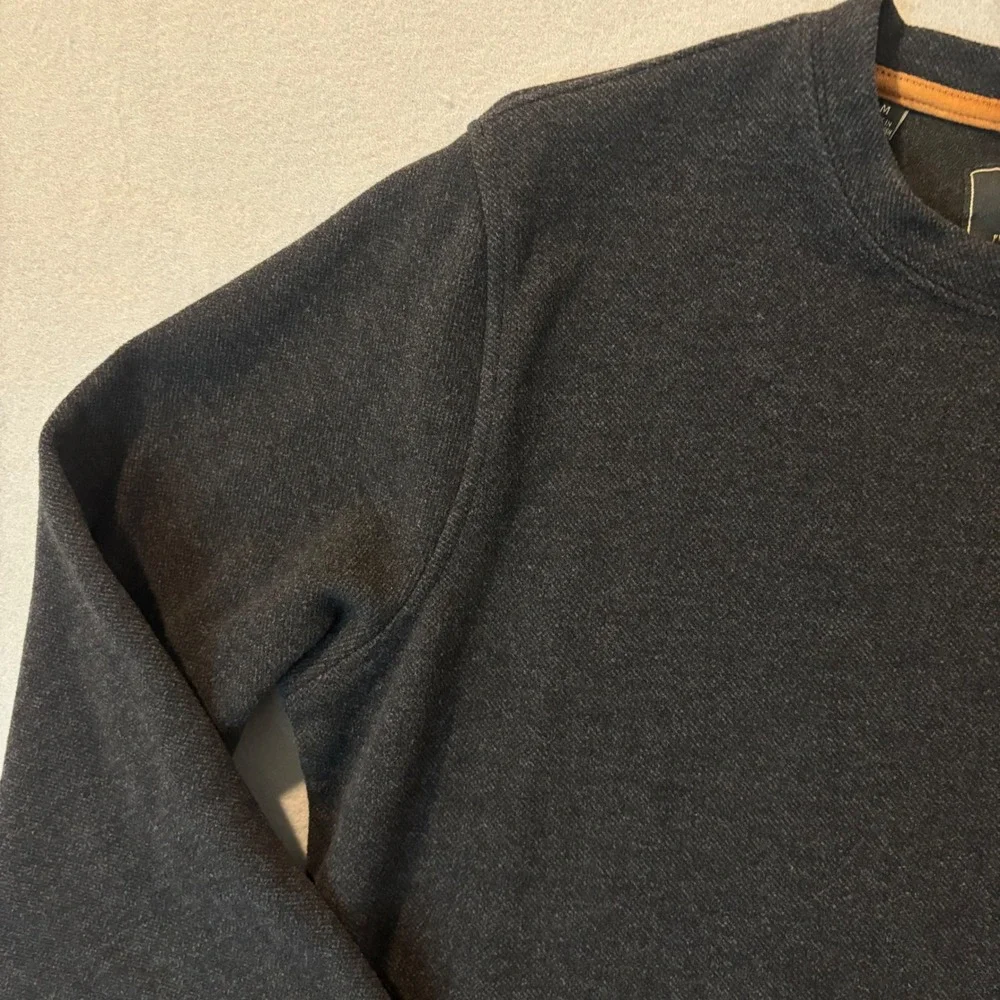 Jachs New York Mens Medium Charcoal Gray Heather Crewneck Sweatshirt Pullover